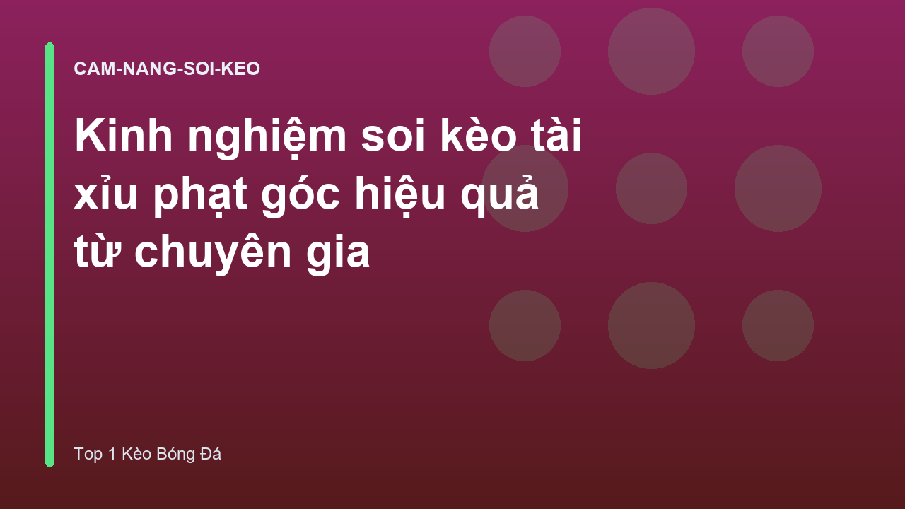 Read more about the article Kinh nghiệm soi kèo tài xỉu phạt góc hiệu quả từ chuyên gia